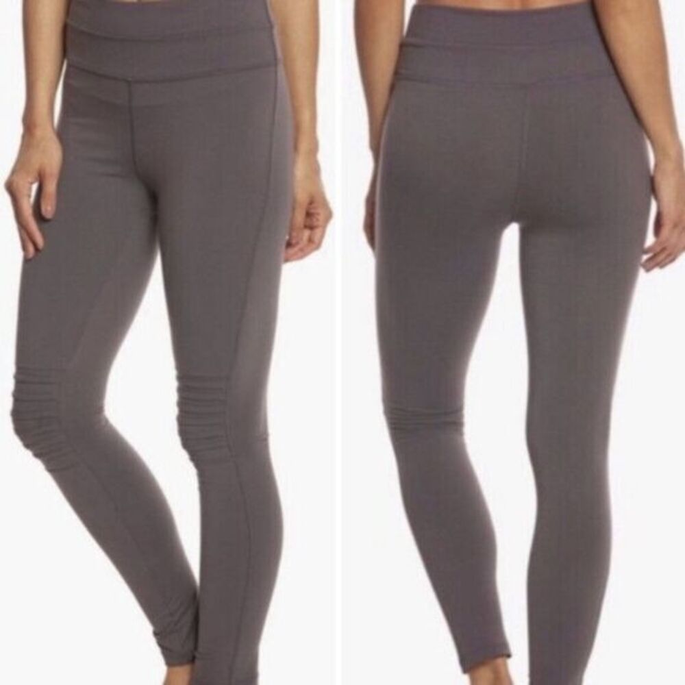 FP Movement -108 Free People‎ Gray City Slicker Pull On Moto Style Leggings S